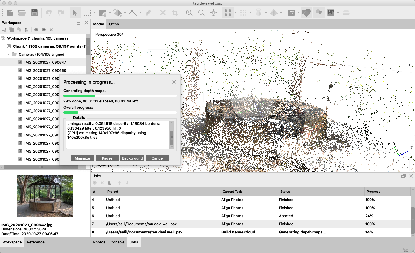 photogrammetry process